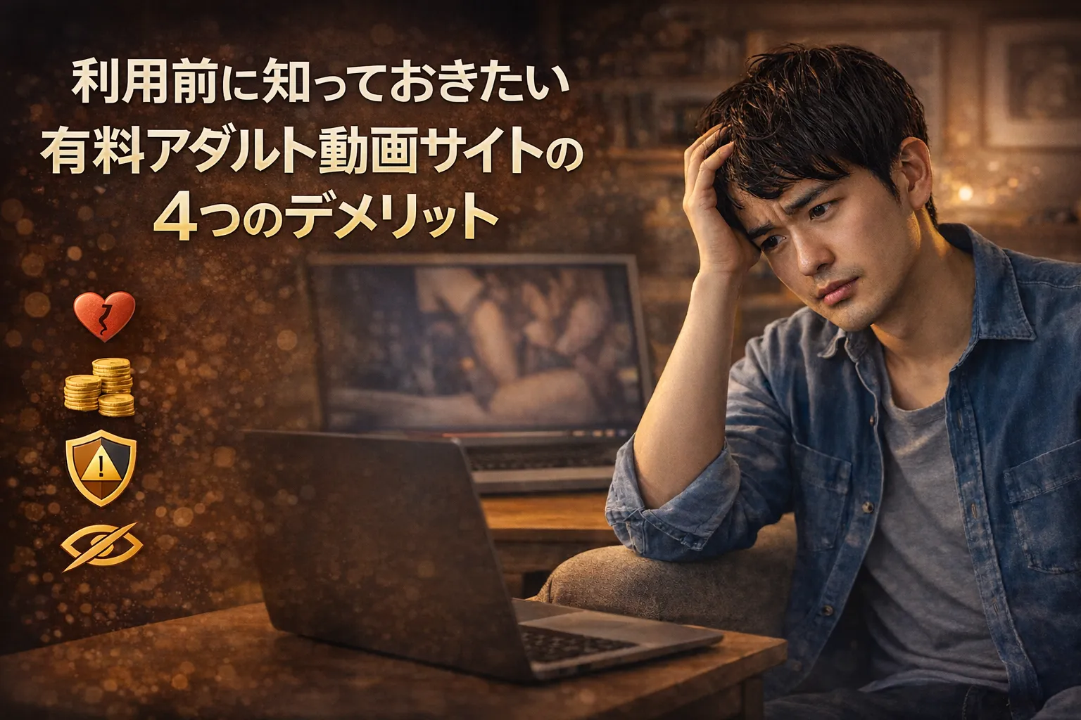 利用前に知っておきたい有料アダルト動画サイトの4つのデメリット