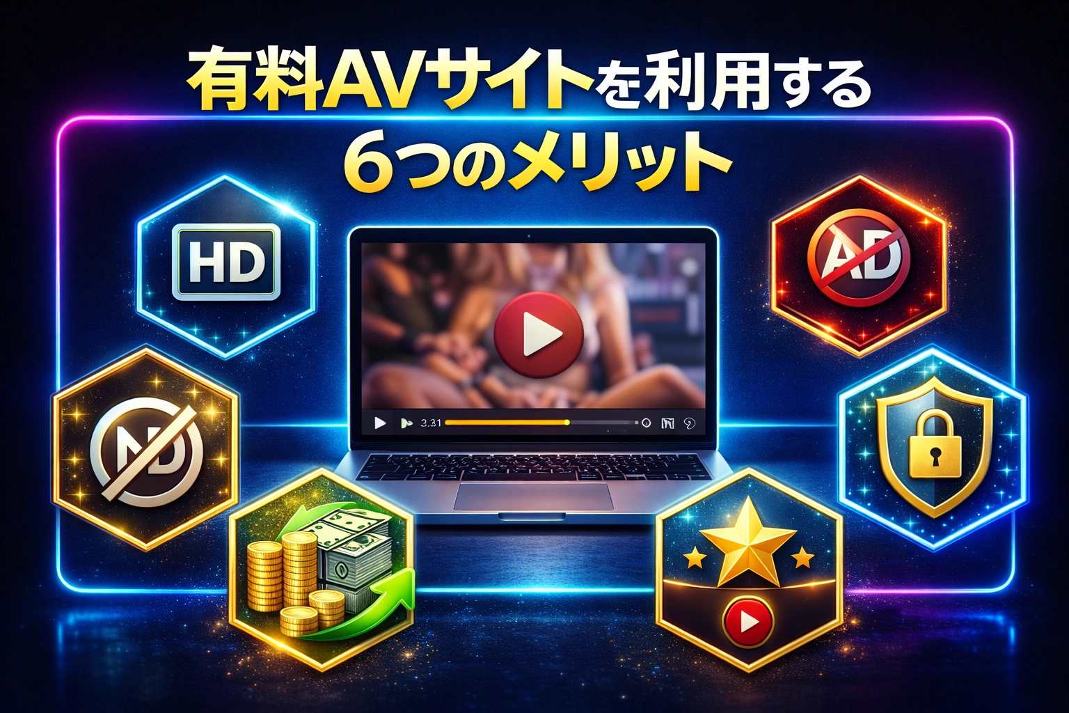 有料AVサイトを利用する6つのメリット