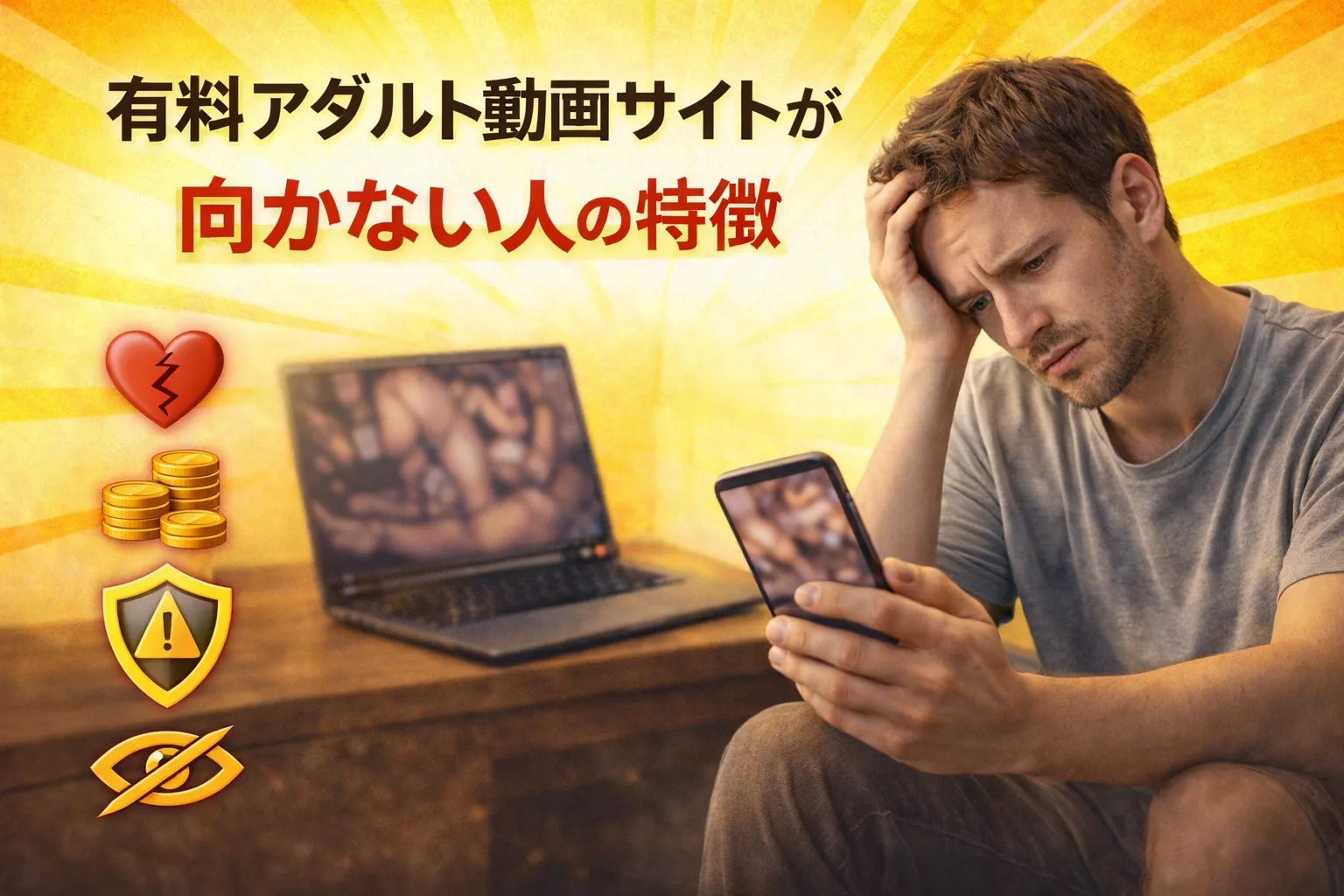 有料アダルト動画サイトが向かない人の特徴