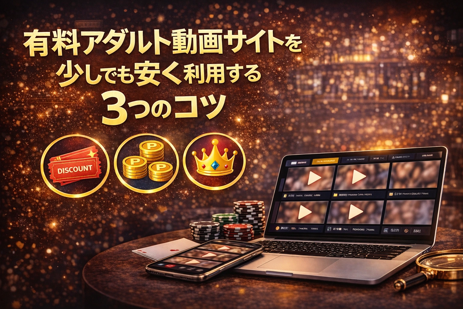 有料アダルト動画サイトを少しでも安く利用する3つのコツ