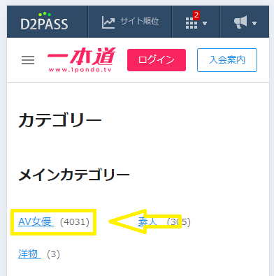 美形のAV女優が出演する作品が4000本以上配信