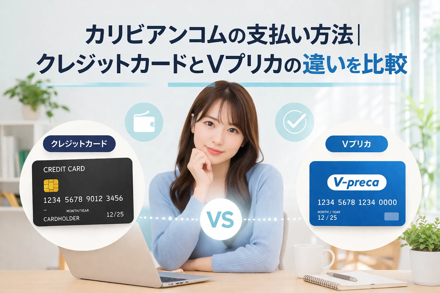 カリビアンコムの支払い方法｜クレジットカードとVプリカの違いを比較