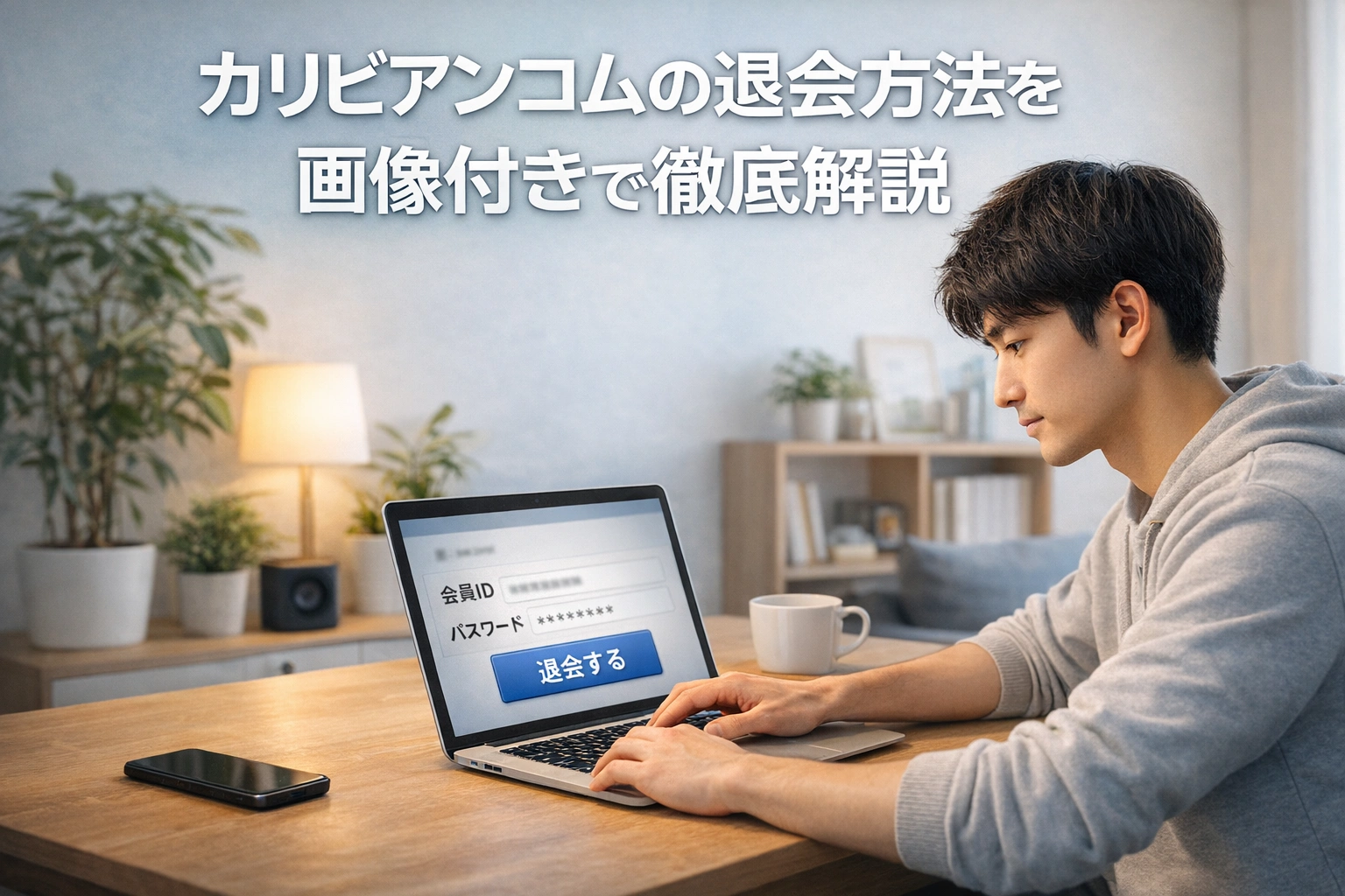 カリビアンコムの退会方法を画像付きで徹底解説