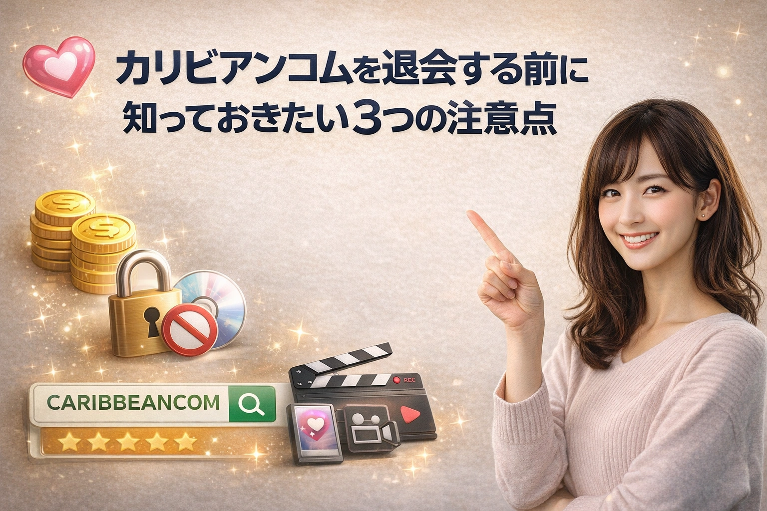 カリビアンコムを退会する前に知っておきたい3つの注意点