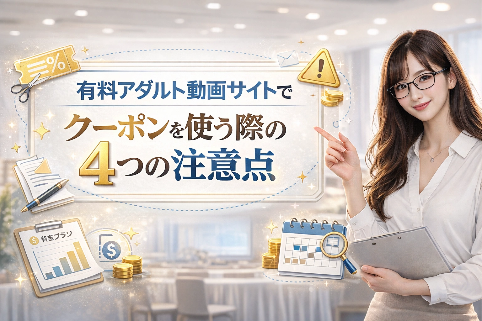 有料アダルト動画サイトでクーポンを使う際の4つの注意点