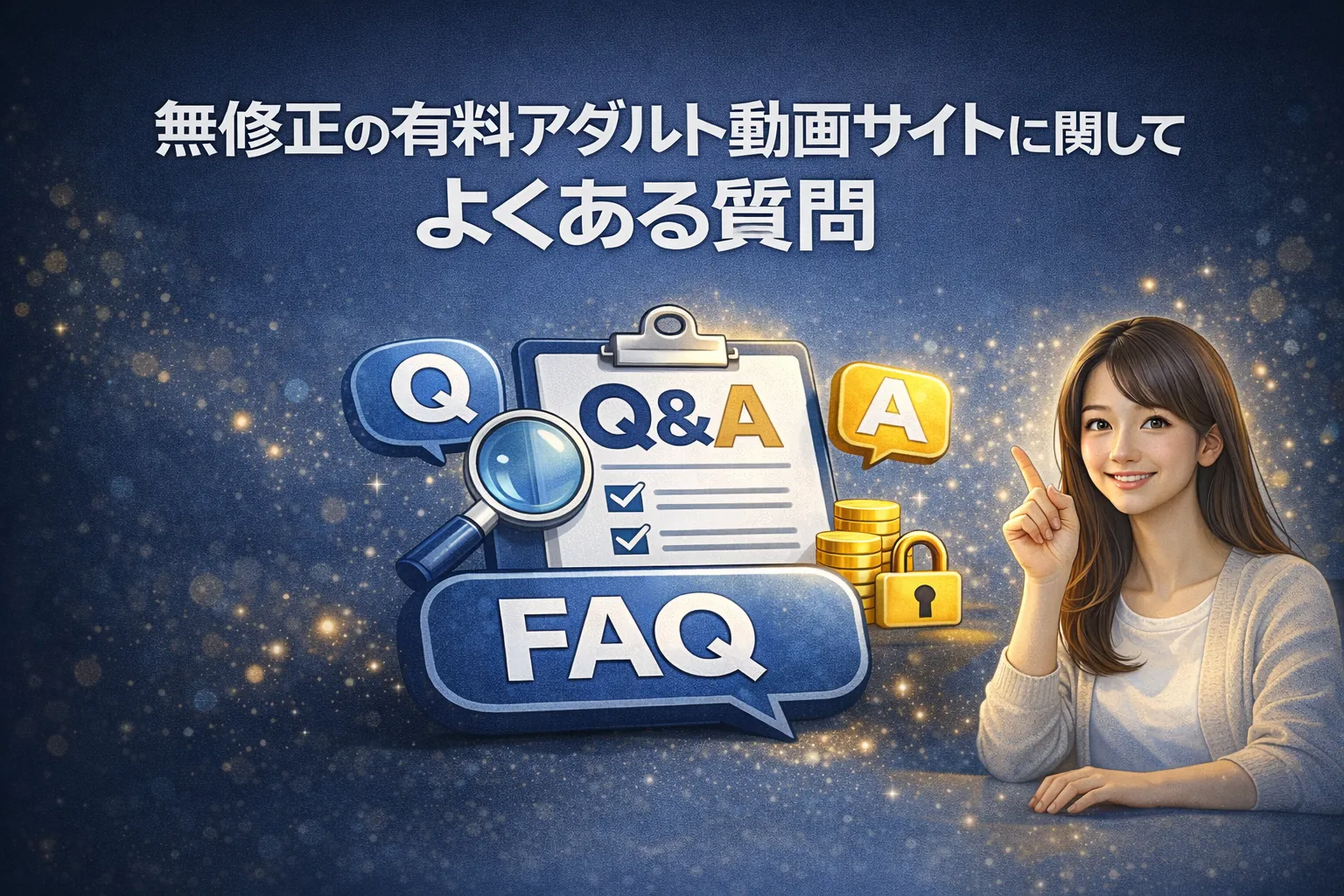 無修正の有料アダルト動画サイトに関してよくある質問